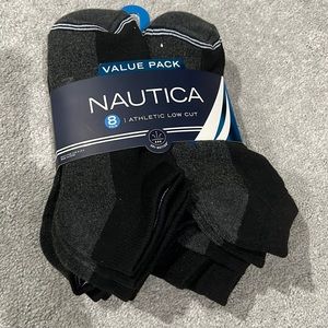 NWT Nautica Low Cut Athletic Socks - Pack of 8